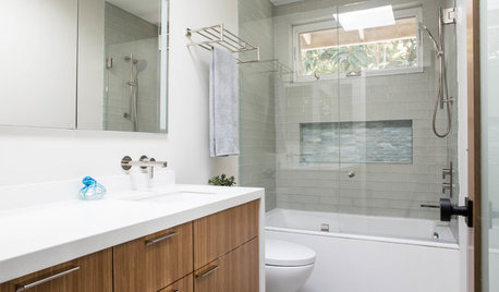 Bathroom of the Week: Warm and Contemporary in 50 Square Feet
