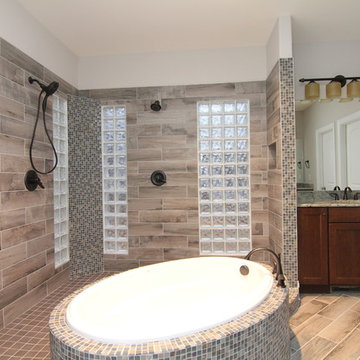 Contemporary Rustic Bathrooms
