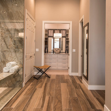 Contemporary, Sleek Home Build with Wine Cellar