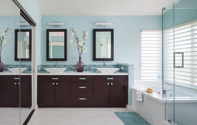 Room of the Day: Breezy Colors Soothe and Relax in a Master Bath