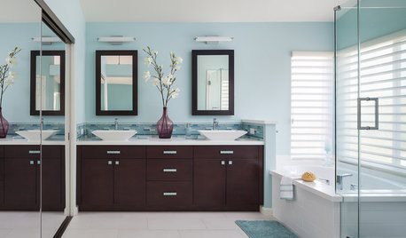 Room of the Day: Breezy Colors Soothe and Relax in a Master Bath