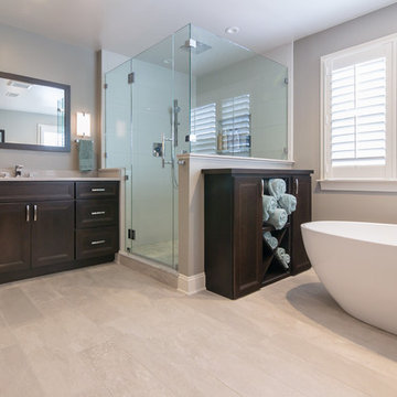 Contemporary Spa-Like Master Bathroom in Garnet Valley PA