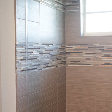 Contemporary Tile Guest Bathroom