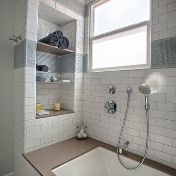 Contemporary Tiled Bathroom