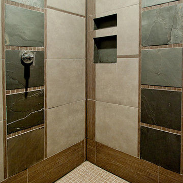 Contemporary Tiled Shower
