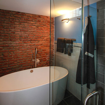 Contemporary Urban Loft Bathroom Remodel
