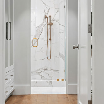 Contemporary White Custom bathroom Cabinetry