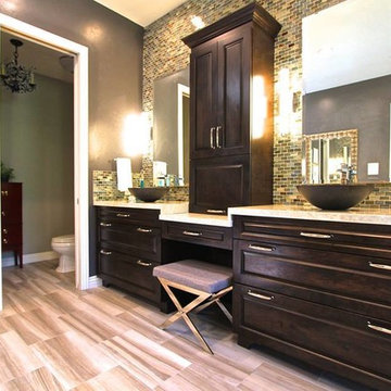 Contemporary Wood-Mode Bathroom