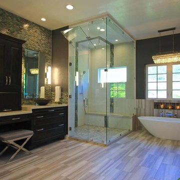 Contemporary Wood-Mode Bathroom