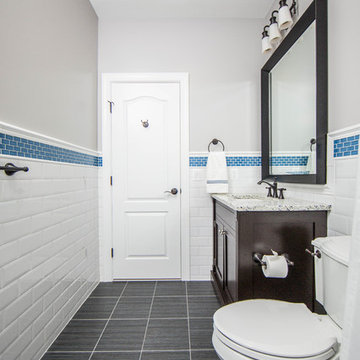 Coordinating Bathroom Remodels for Two Boys
