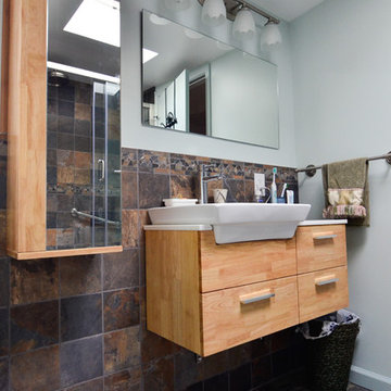 Coordinating Vanity and Side Cabinet