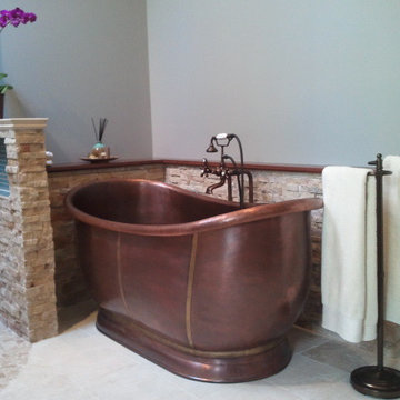 Copper soaking tub!
