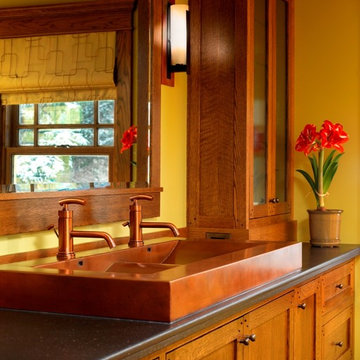 Copper Trough Skirted Sink by Diamond Spas