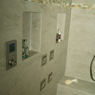 Corian® Sagebrush Shower