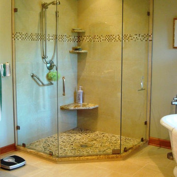 Corner Shower Bath