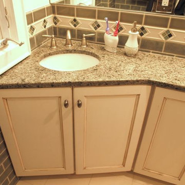 Corner Sink for Ample Counter Space