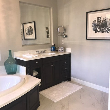 Corona, CA - Contemporary Guest & Master Bathroom & Kitchen Remodel