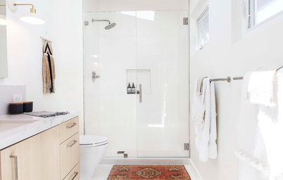 Before and After: A New Tile Floor Unites a Divided Bath
