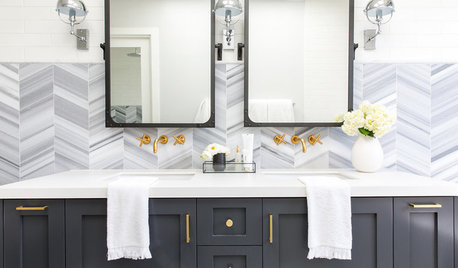 Room of the Day: Master Bath Gets an Elegant Industrial Style