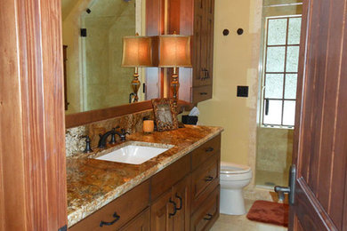 Inspiration for a craftsman bathroom remodel in Seattle