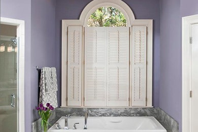 Inspiration for a transitional bathroom remodel in Atlanta