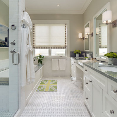 Trendy mosaic tile bathroom photo in San Francisco
