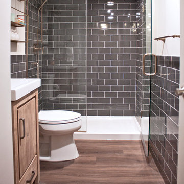 Cozy & Sophisticated Basement Kitchen and Bathroom