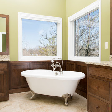 Craftsman Master Bathroom Remodel with Claw-Foot Tub