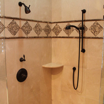 Crema Marfil Master Bathroom