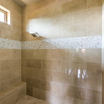 Crema Marfil Master bathroom