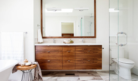 Room of the Day: Walnut Vanity Warms Up a Master Bathroom