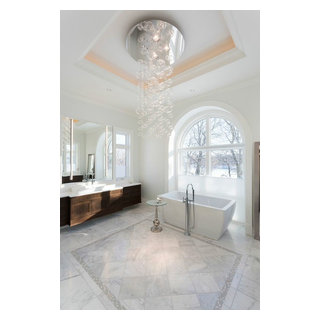 Crisp White Master Bathroom - Transitional - Bathroom - Vancouver - by ...