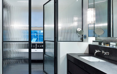 10 Chic Ways to Use Black-Framed Shower Doors