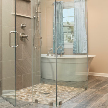 Curbless/Barrier Free Shower with Glass Enclosure