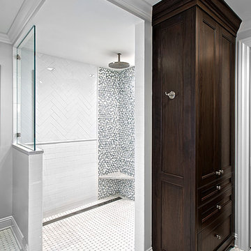 Curb-less, Open Shower