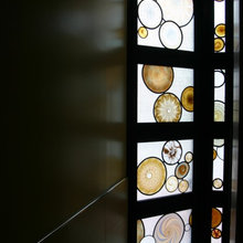 stain glass and glass features