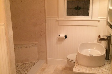 Custom bathroom remodel with a bullnose finish