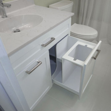 Custom Bathroom Vanity and Wall Cabinet