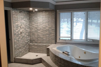 Custom built in tub and shower