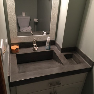 Custom Concrete Bathroom Vanity