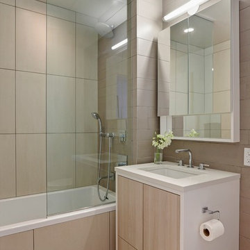 Custom Contemporary Condo Bathroom, Two12 North 9th, Brooklyn