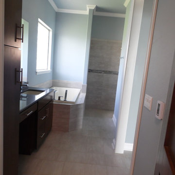 Custom Craftsman Style Master Bathroom