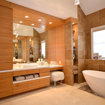 Custom Master Bathroom - Bamboo