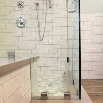 Custom Shower Enclosure with bench