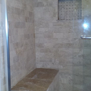 Custom Shower with bench and niche