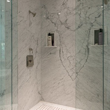 Custom slab shower