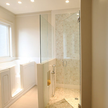 Custom Tile Bathroom with Walk-In Bath