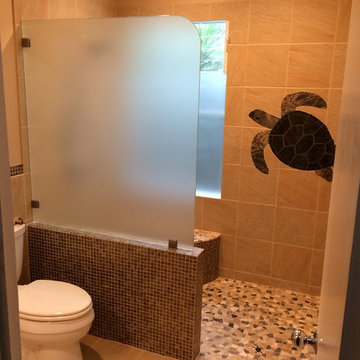 Custom Tile Inlay Bathroom