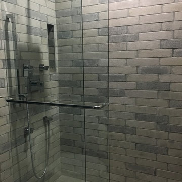 Custom Tile Shower Linear Drain