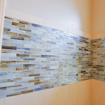 Custom tilework / tiles in master bathroom